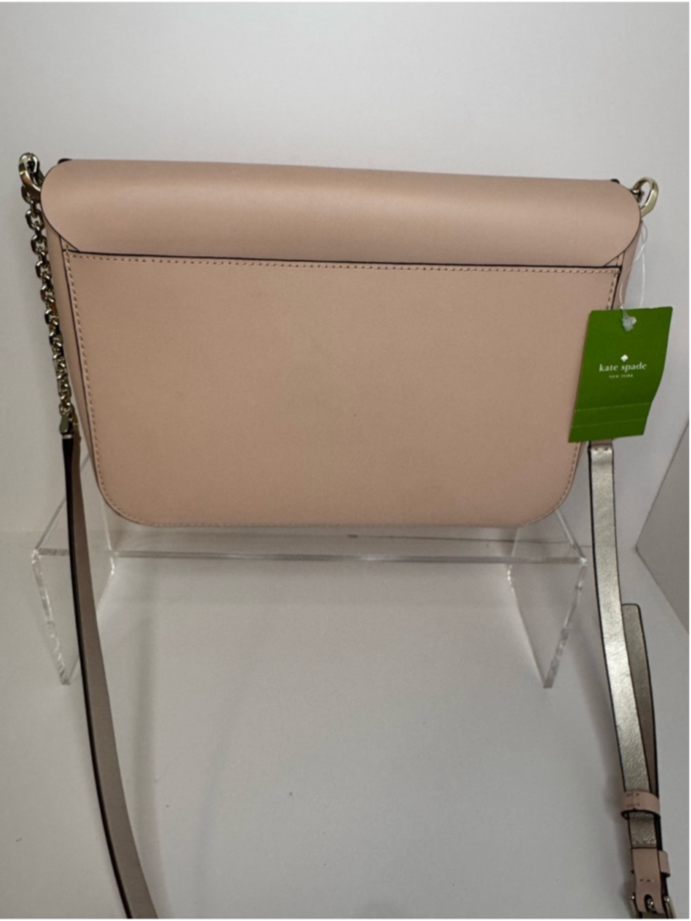 #405 Kate Spade NWT Magnolia Street Isabella Leather Blush Pink Crossbody Bag - Picture 5 of 17